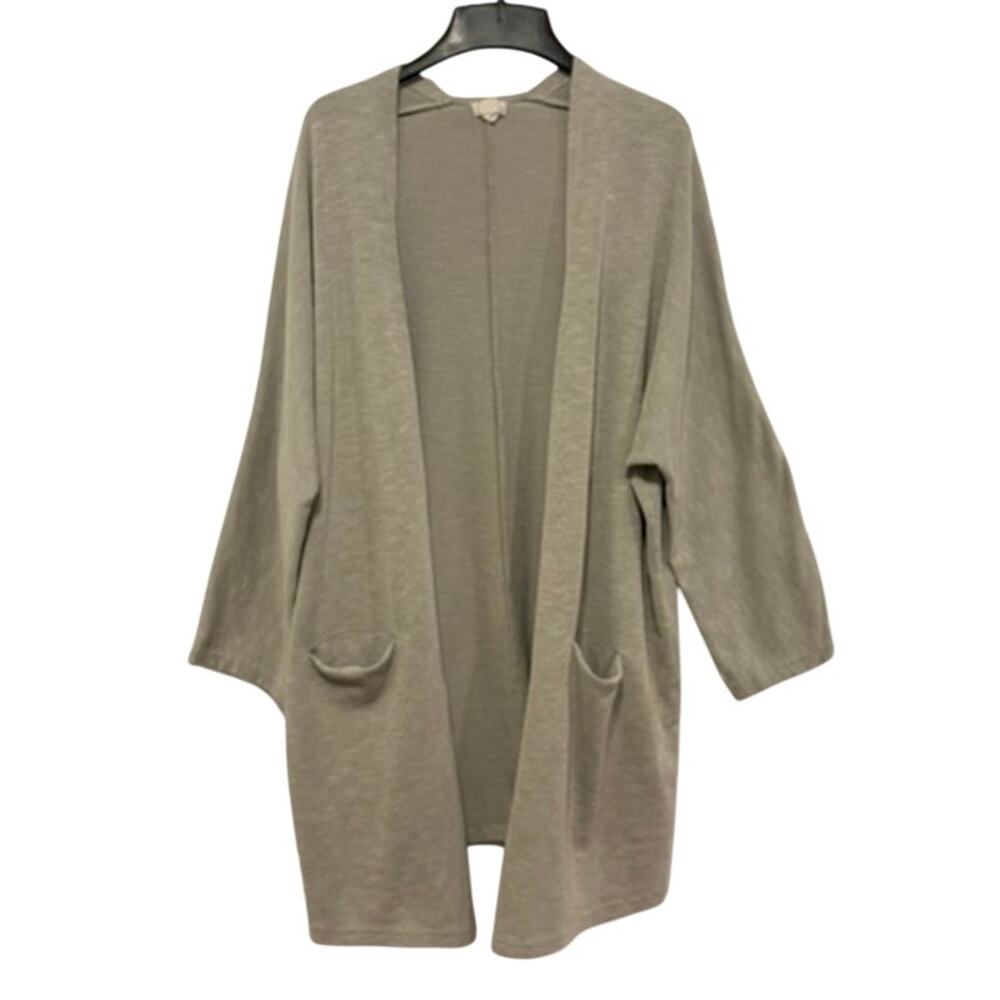 Donni cardigan gray ribbed one size